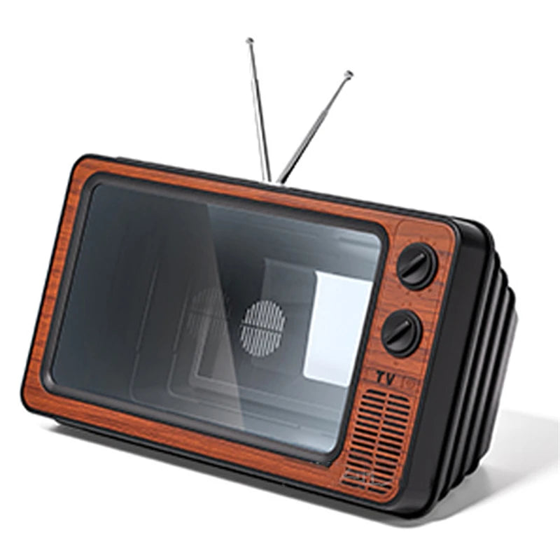 Retro Mini TV™ – Telefoon Schermvergroter met HD Beeld & Retro Design