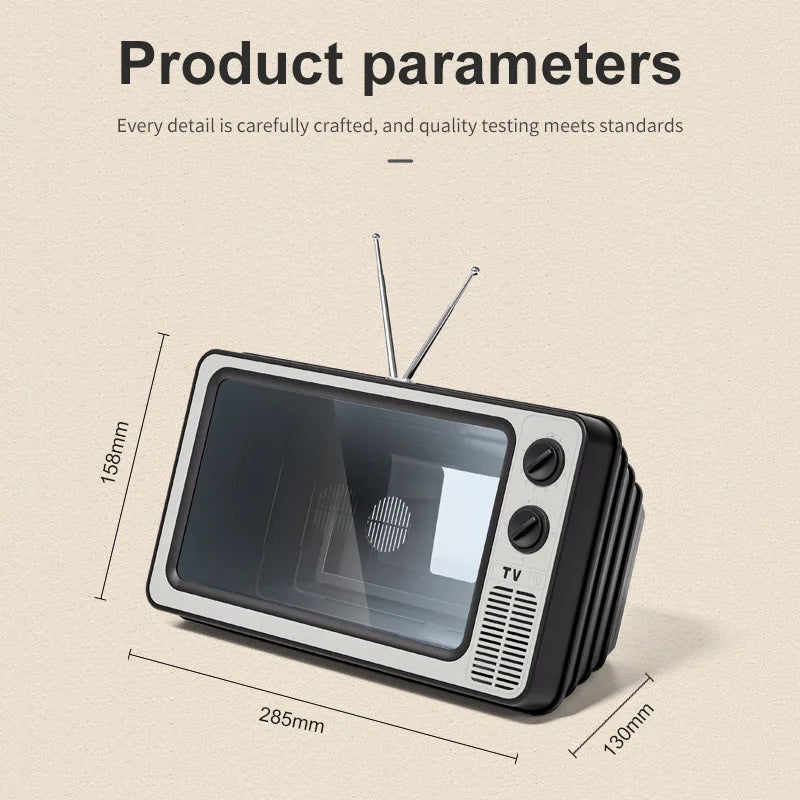 Retro Mini TV™ – Telefoon Schermvergroter met HD Beeld & Retro Design
