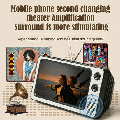 Retro Mini TV™ – Telefoon Schermvergroter met HD Beeld & Retro Design